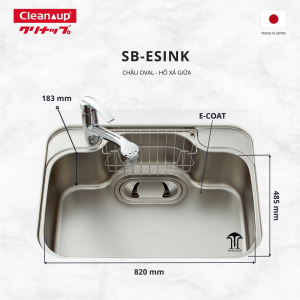 Chậu 1 Hố Phủ Gốm E-coat SB