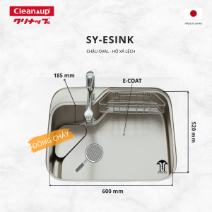 Chậu 1 Hố Phủ Gốm E-coat SY