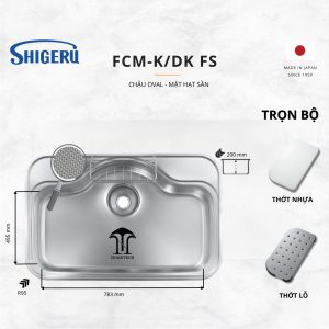 Chậu 1 Hố FCM-K/DK FS