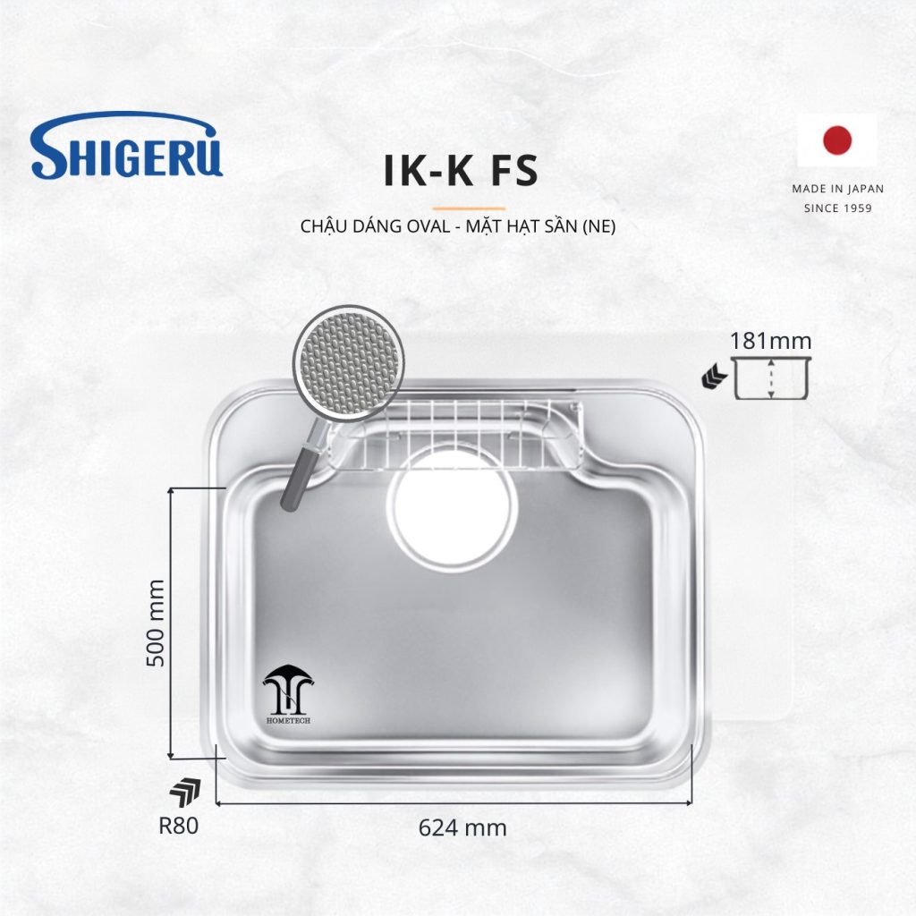 Chậu 1 Hố IK K FS