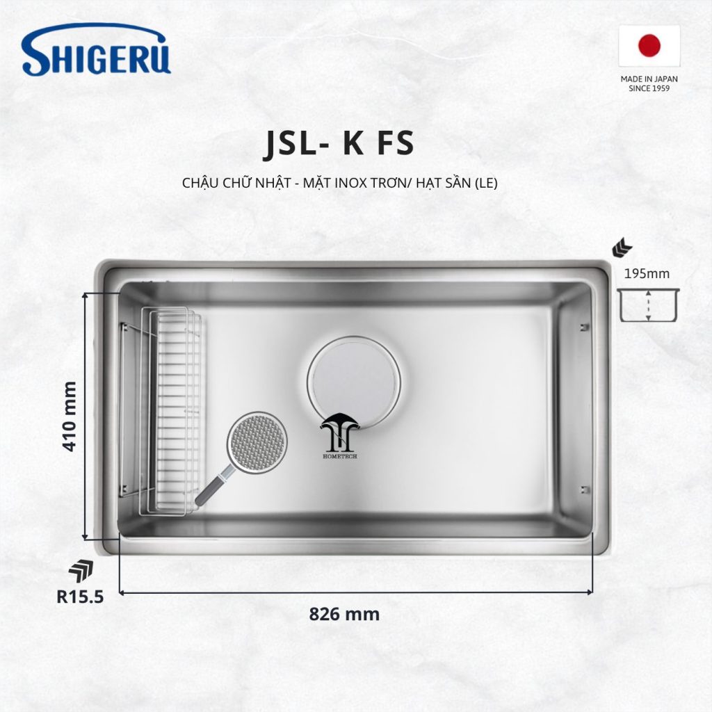 Chậu 1 Hố JS15 JSL-K FS