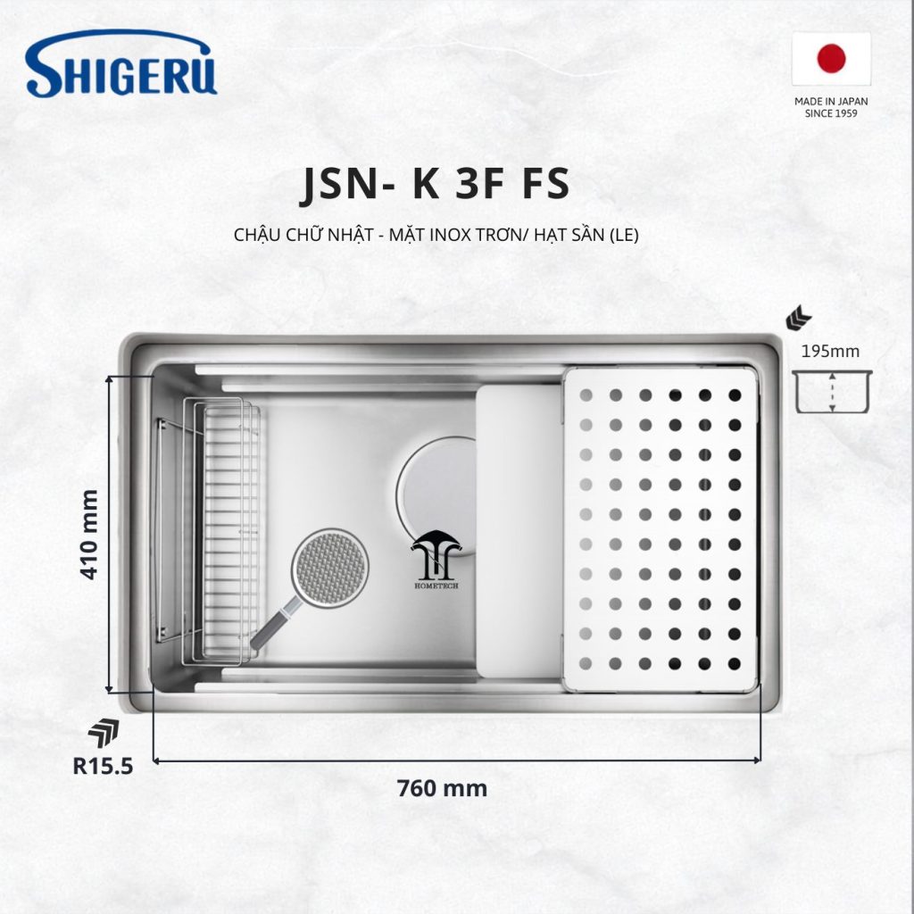 Chậu 1 Hố JS15 JSN-K 3F FS